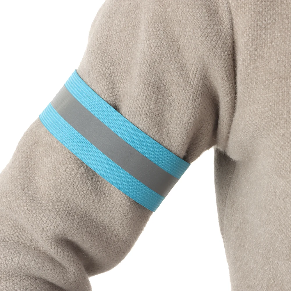 Cycling Reflective Strips Bicycle Bind Strap Safety Alert Pants Hand Leg Warning Armband Wristband Sport Tape reflective straps