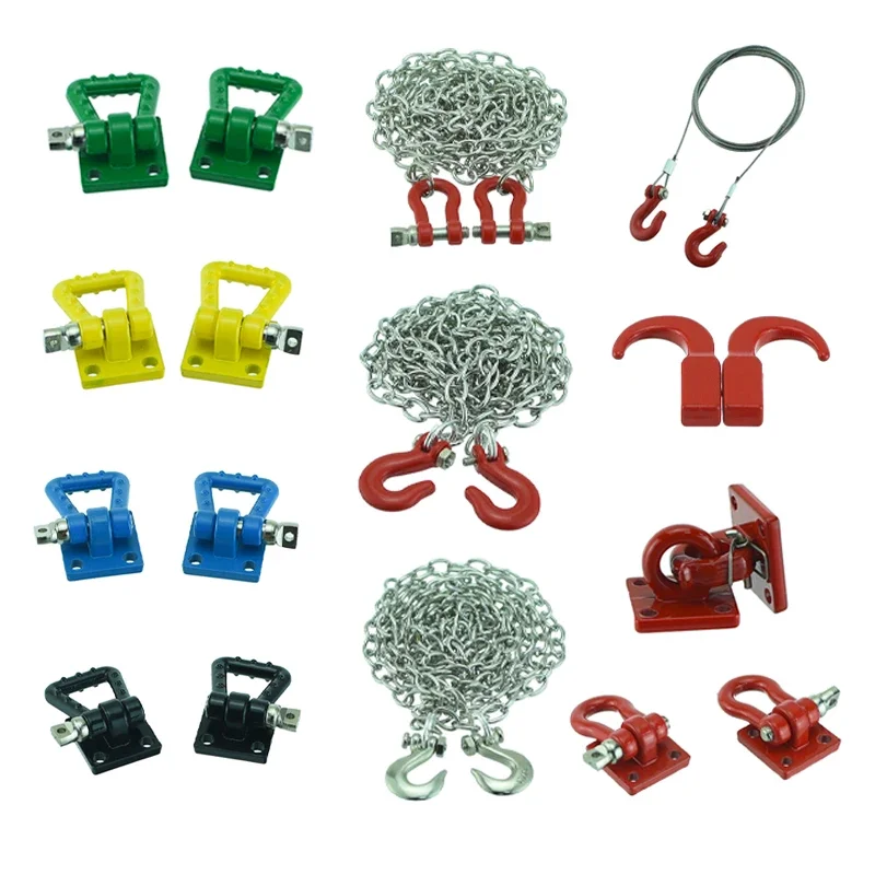 RC Crawler Winch Hooks Metal Trailer Tow Hook For SCX10 D90 D110 TF2 Tamiya Traxxas Cc01 Trx4