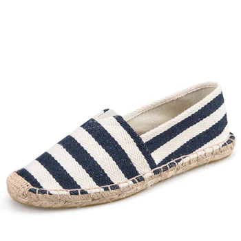 2025 Estate Autunno Uomo Scarpe di tela Scarpe casual da uomo traspiranti Slip-On Scarpe di canapa Graffiti Espadrillas Calzature da donna Appartamenti 1