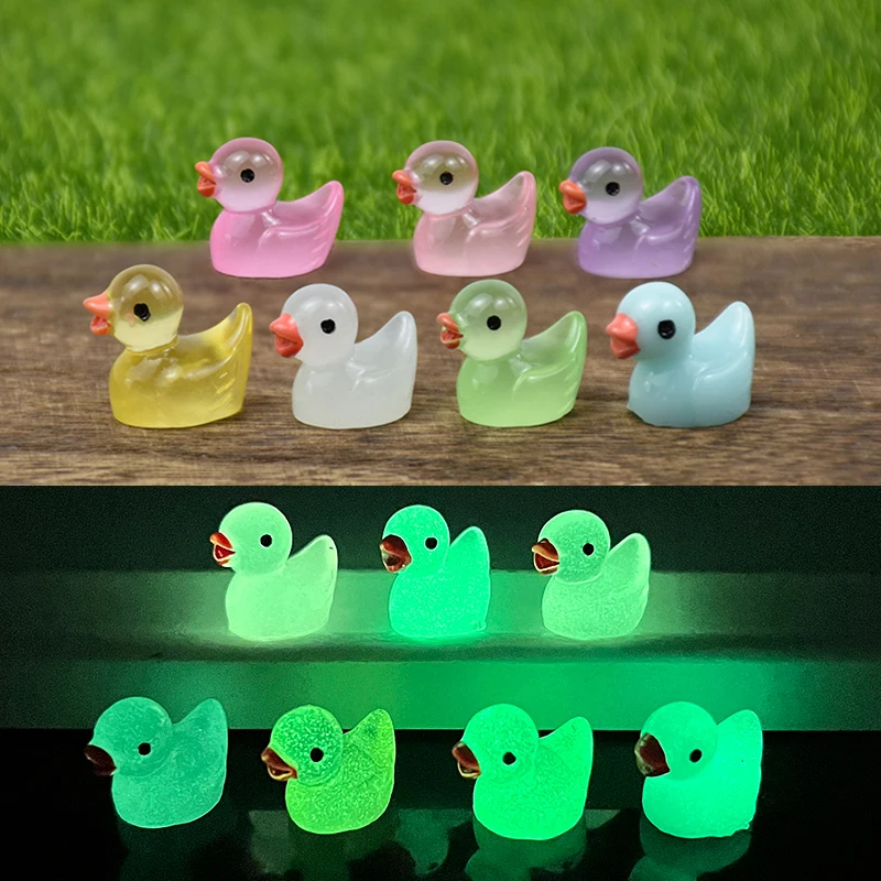 Lot De 150 Mini Canards à Paillettes - 10 Couleurs, Résine, 11.2x16.3x15.6 Mm, Pour Décoration Miniature Et DIY