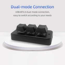Enhanced Compact Mechanical Keyboard with Dual - Mode USB Connectivity - MK321BT Bluetooth (Black)