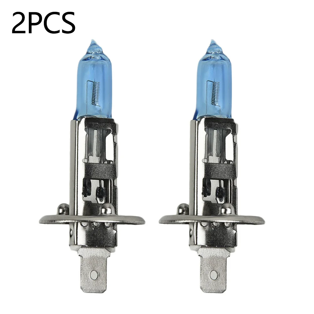 

2pcs H1 12V 100W Car Headlights Bulbs White 4300k Head Light Lamp HOD Upgraded Quartz Halogen Lamp Replacement