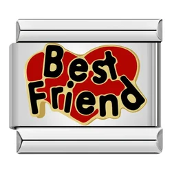 Hapiship Enchanting Love & Friendship Charm - Stainless Steel Bracelet Jewelry (DJ026 S)