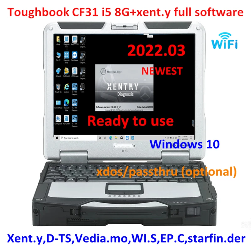 For Panasonic Toughbook Cf-31 Cf31 I5 8gb With Newest Xentry 2022.03 ...