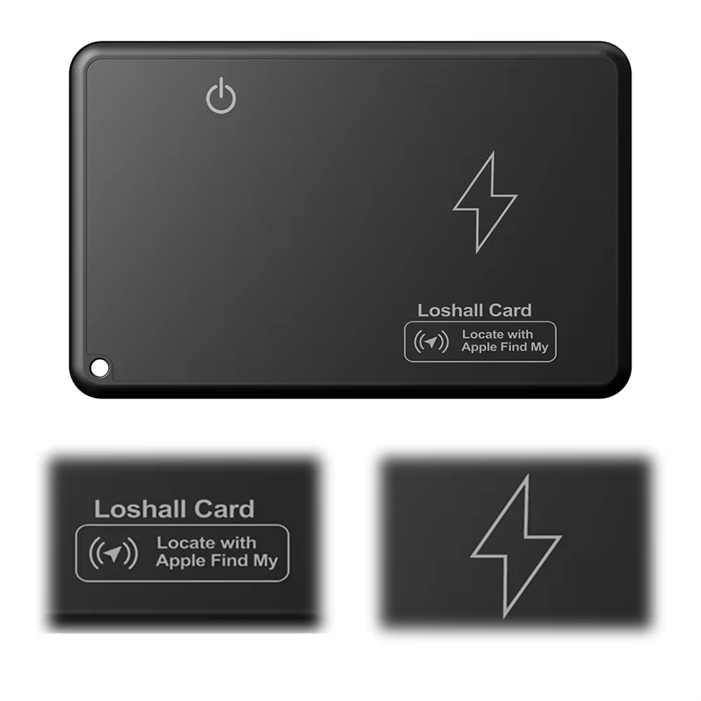 Wireless Charging Wallet Tracker Card Waterproof Work with Apple Find My App Wallet Finder Smart Card Tracker for Purse Passport