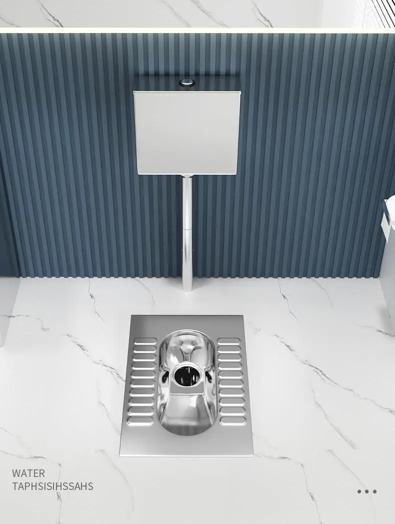 Stainless steel prison squatting pan jail squatting toilet 5