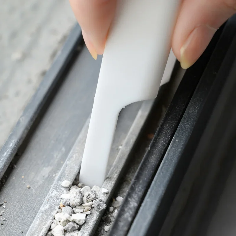 Window Groove Cleaning Brush Windows Slot Cleaner for Door Floor Gap Keyboard Brush+Dustpan 2 In 1 Household Cleanin