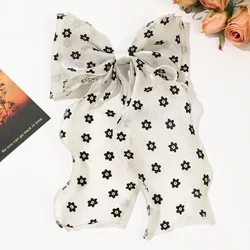 Elegant Pink and Purple Chiffon Bow Hair Clip - Perfect Gift Hair Accessory (Flower)