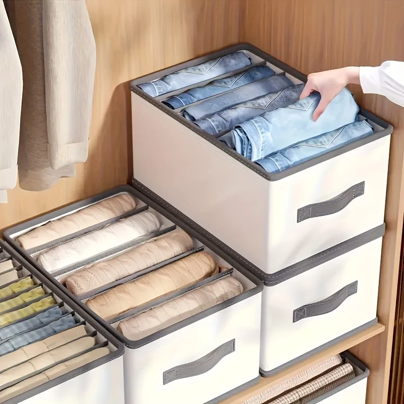 Faltbarer Stoff Schubladenorganizer Für Kleidung Und Schrank_voghion.com
