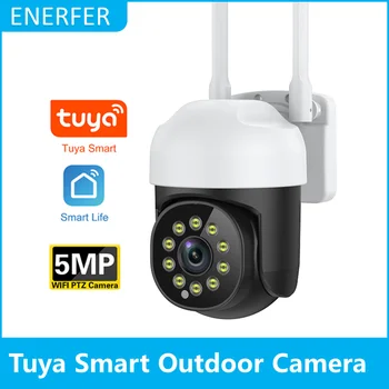 Smart Life Mini PTZ Camera 5MP Color Night Vision Home Surveillance CCTV IP Camera Tuya App 1