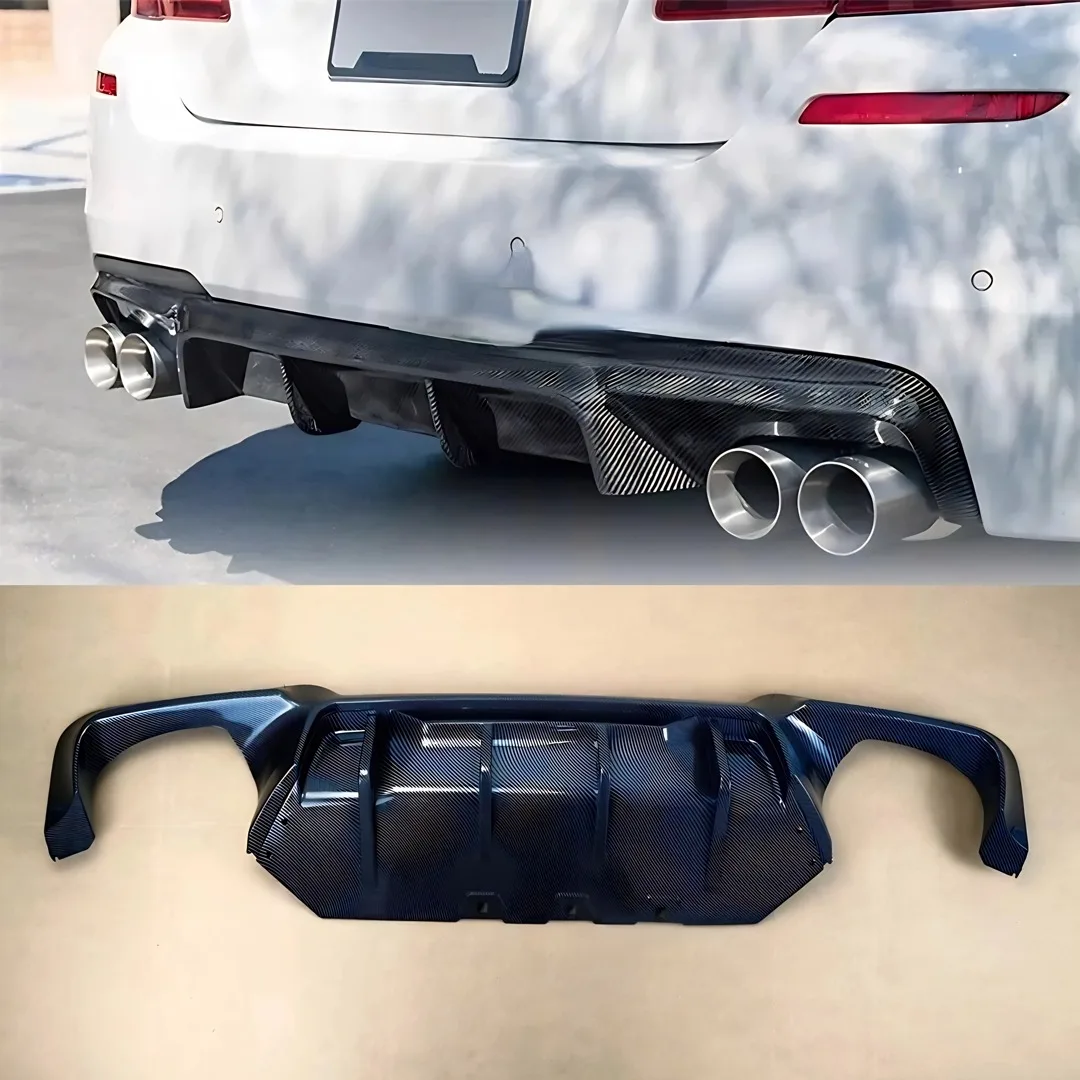 BMW 5 시리즈 F10 F18 2010-2017 M-Sport PP 개조 튜닝 액세서리 바디 키트용 리어 범퍼 립 디퓨저 턱 에어댐