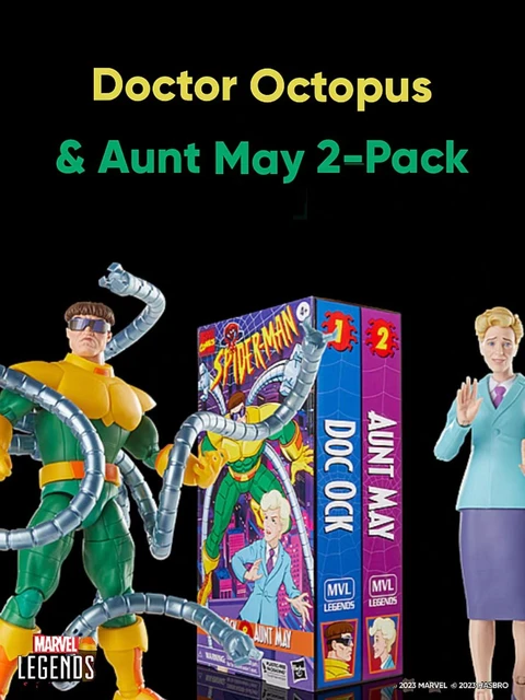 Spider-Man Marvel Legends Doctor Octopus & Aunt May 6-Inch Action