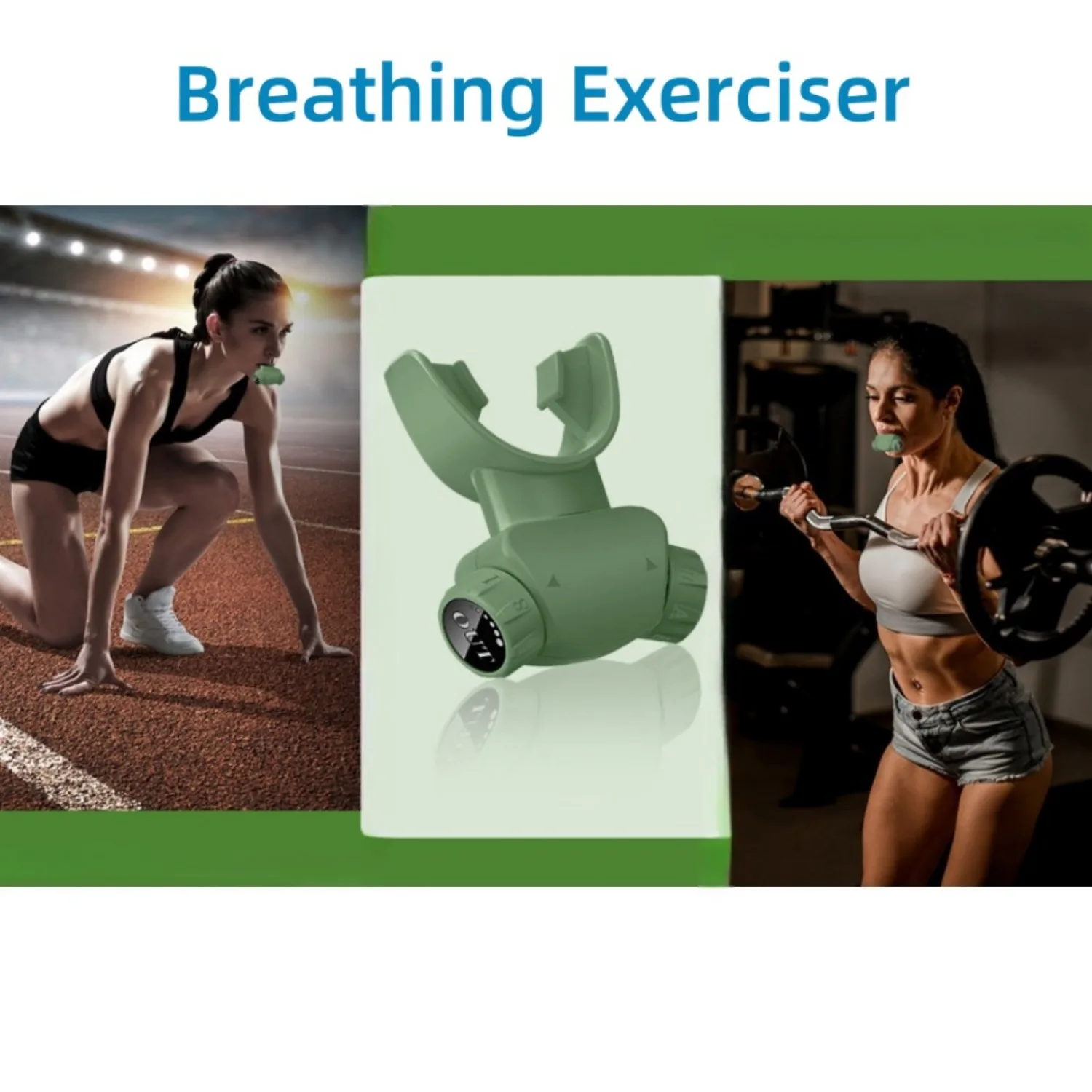 Respiratory Muscles Portable Lightweight Lung Exerciser Compact Silicone Breathing Exercise Device Running Swimming Yoga breathing exerciser,breathing trainer