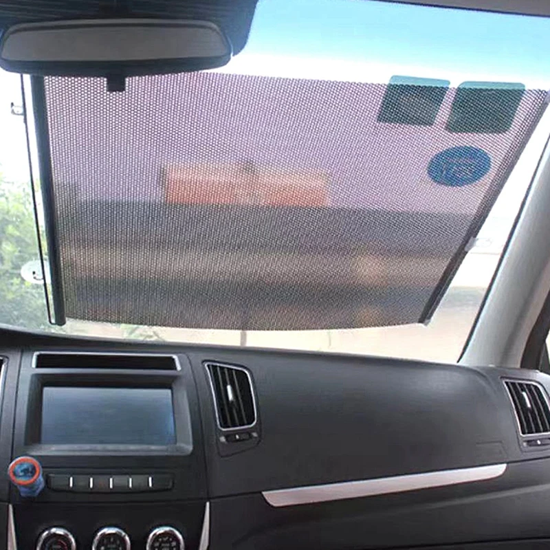 Retractable Sunshade Roller Blind for Car Room Blackout Thermal Insulation