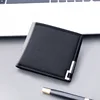 White wallet men's short wallet college students thin youth multi-card mini wallet 2