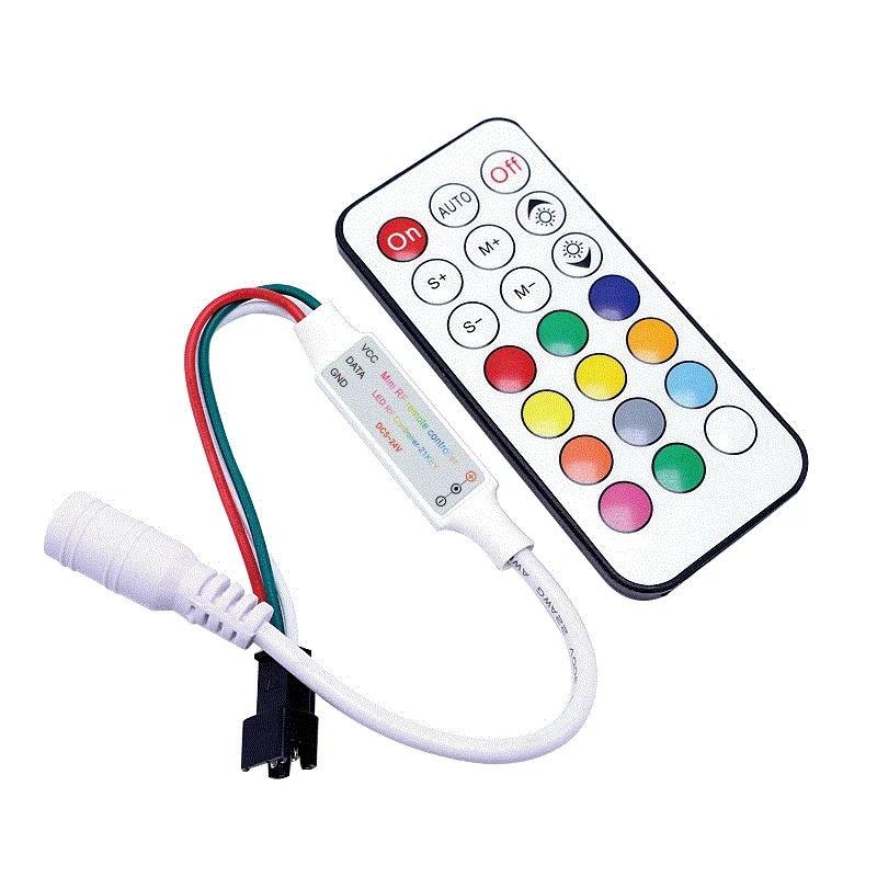 WS2811 WS2812B SK6812 Led ȼ Ʈѷ USB/DC ̴ 3 Ű RF 21 Ű  Ʈѷ DC5-24V