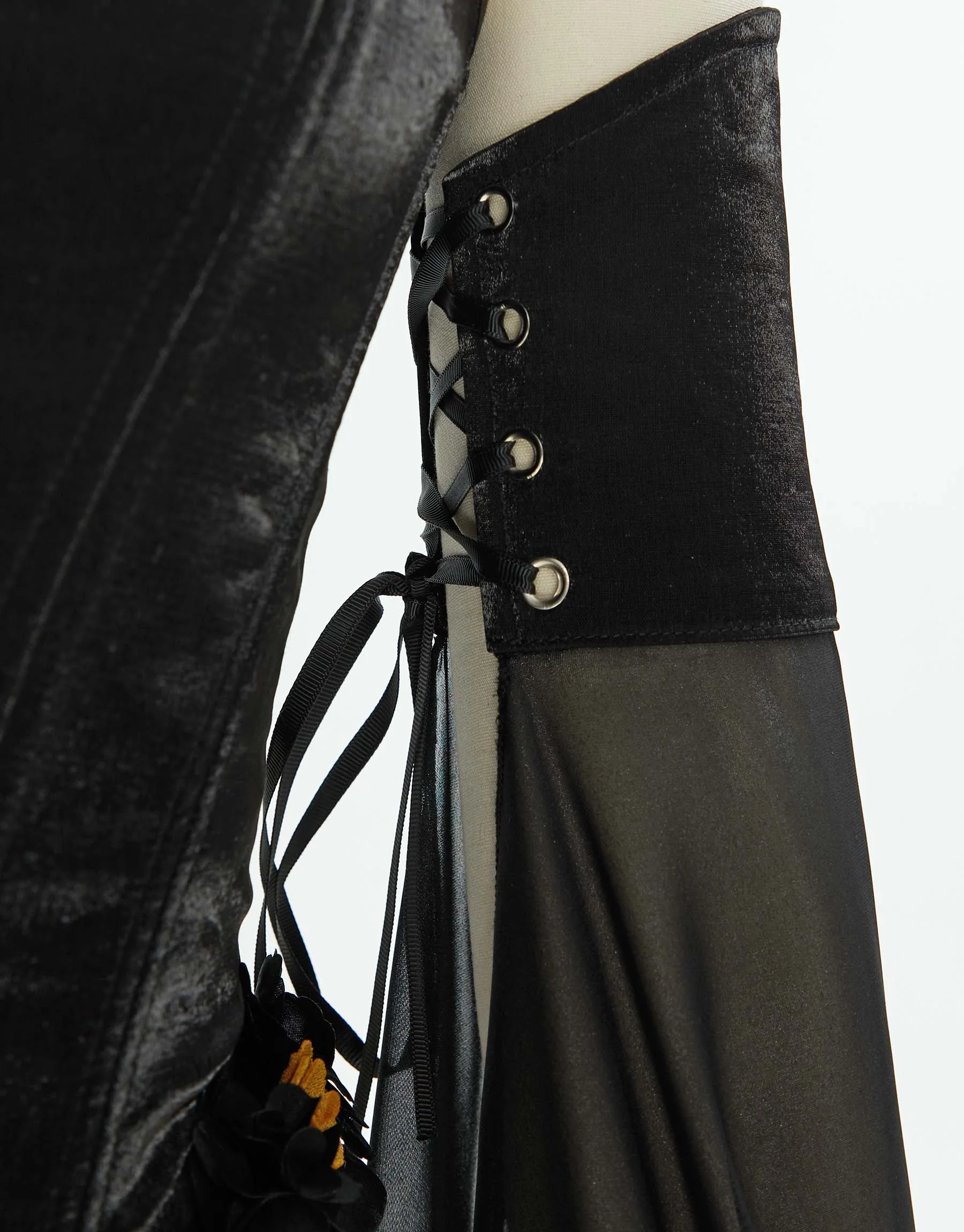 Vestito Medievale Donna | Abito Rinascimentale Bianco | Gotico Steampunk | Taglia S - Foto 6