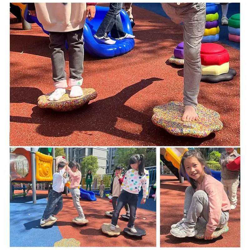 Children Toys Balance Stone Sensory Integration Training Tactile Sensing Party Social Games Trainer Equipment for Home School