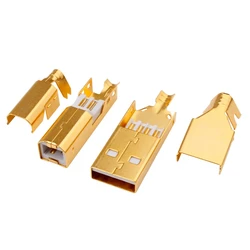 High - Quality USB Connector and Cable Set (USB A and USB B)