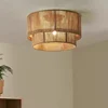 Tigmi Raffia Wall Lamp rustic linen lamp Bedroom Bedside Lights Dining Room Living Room Aisle Japanese home indoor Light 1