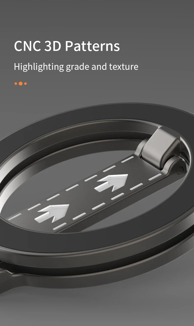 Magnetischer Telefonringhalter, Vorderansicht