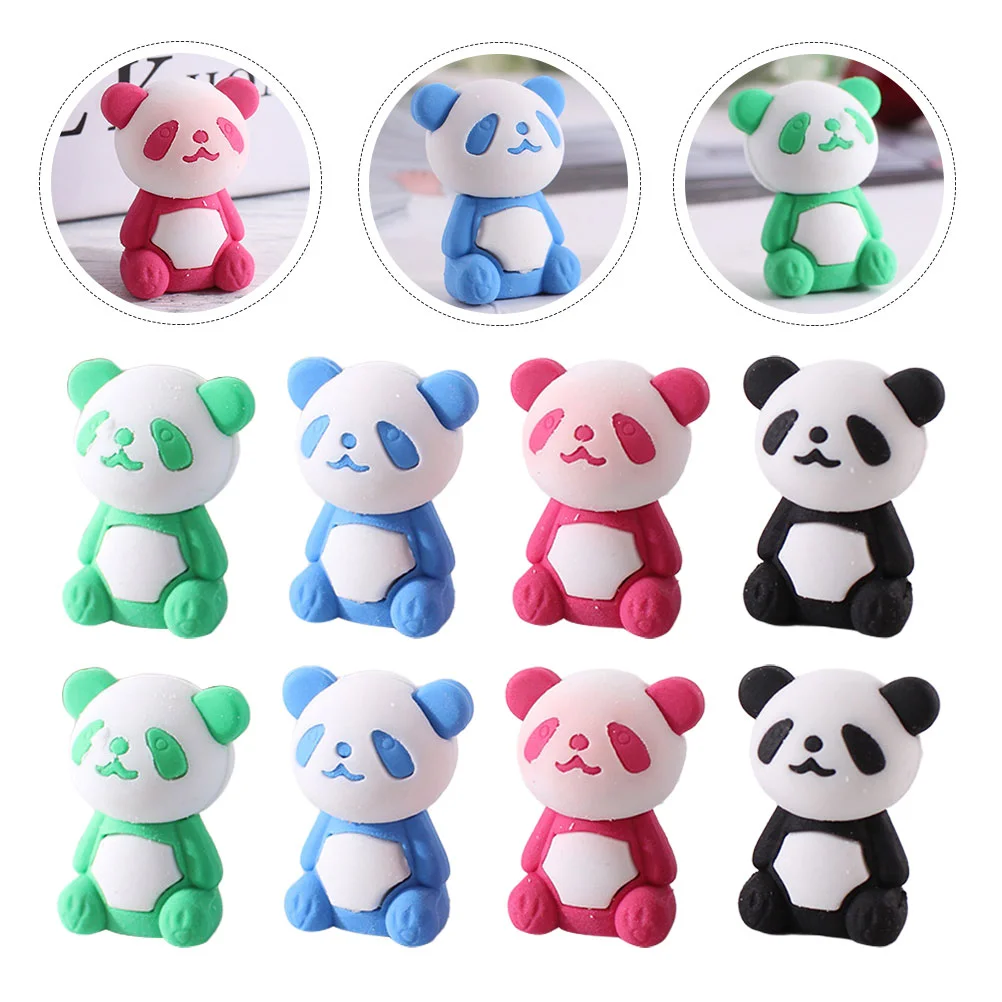 

Panda Eraser Kid Gift Painting Room Decor Rubber Students Animals Children Erasers for Kids