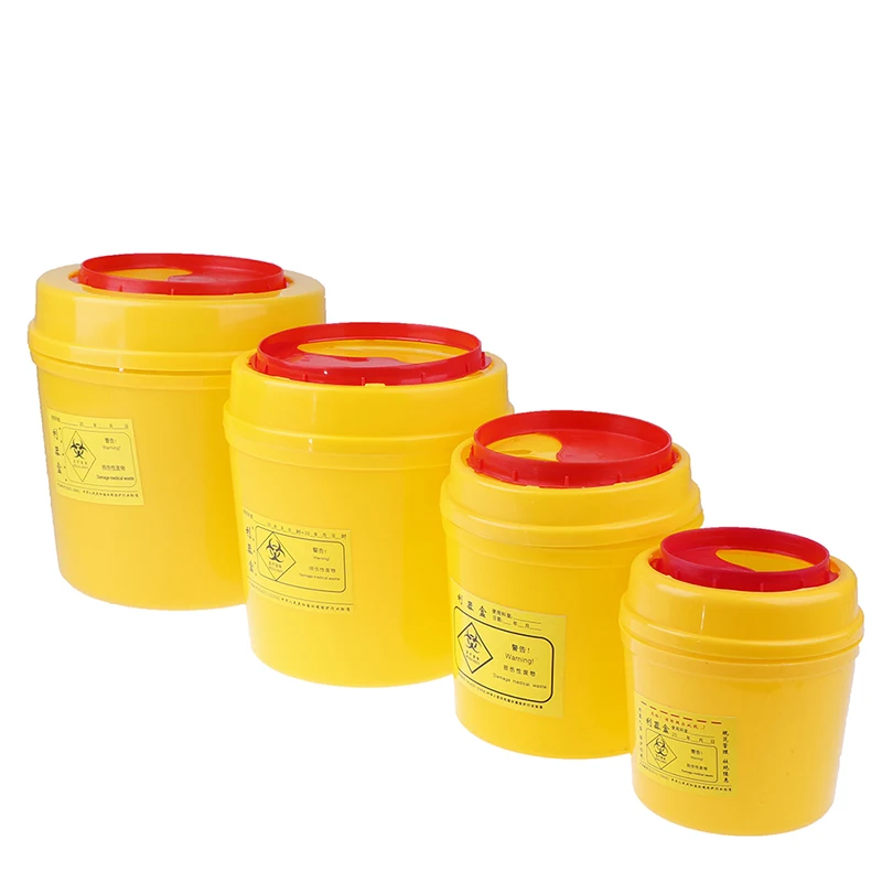 1 Pc Disposal Collect Box Needles Bin Biohazard Tattoo Piercing Needles Sharps Container Tattoo Artist Waste Barrel Trash Can
