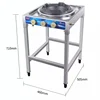 40Kw High Firepower Fierce Fire Stove Outdoor Camping Cooking Gas Stove Cooktops High Pressure Gas Cooker Flameout Protection 6