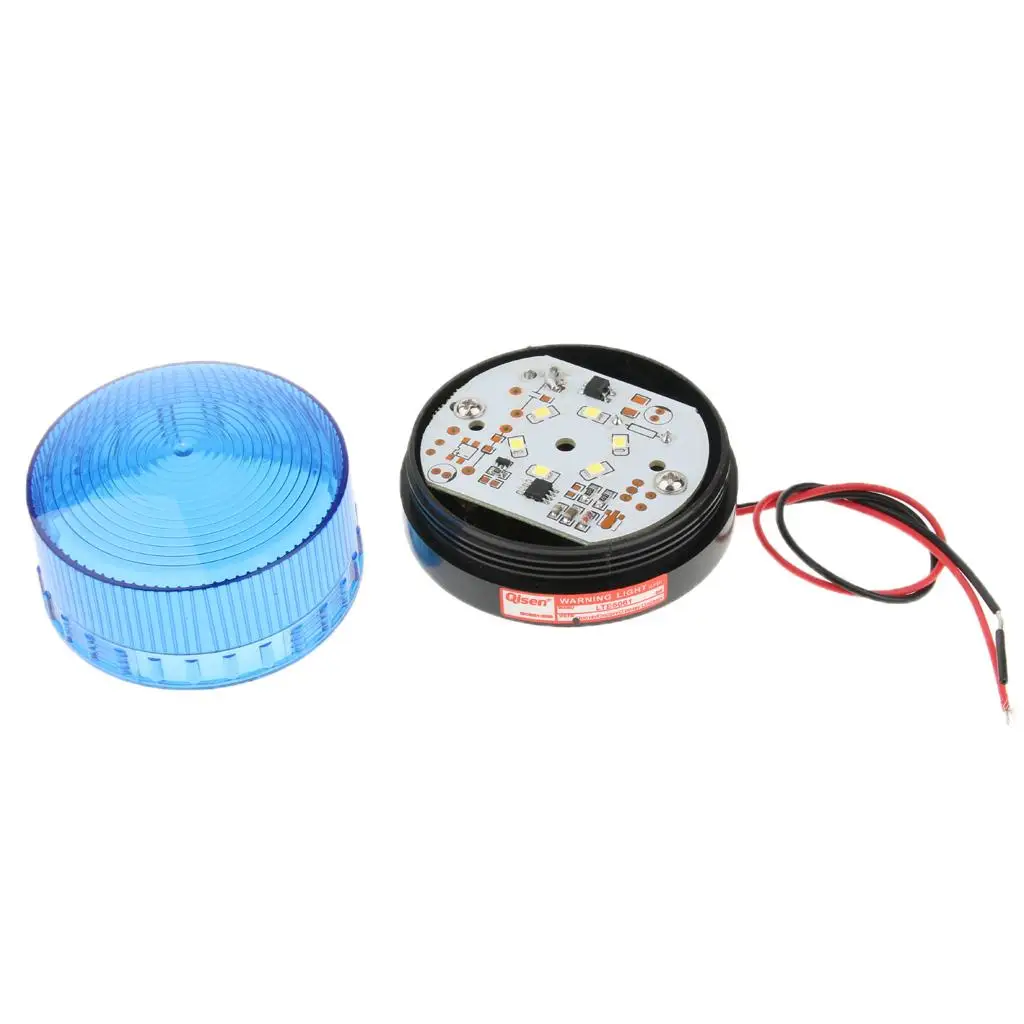 산업용 신호등 블루 LED 비콘 방수 스트로보스코픽 비상등 DC12V (항구 지역용)