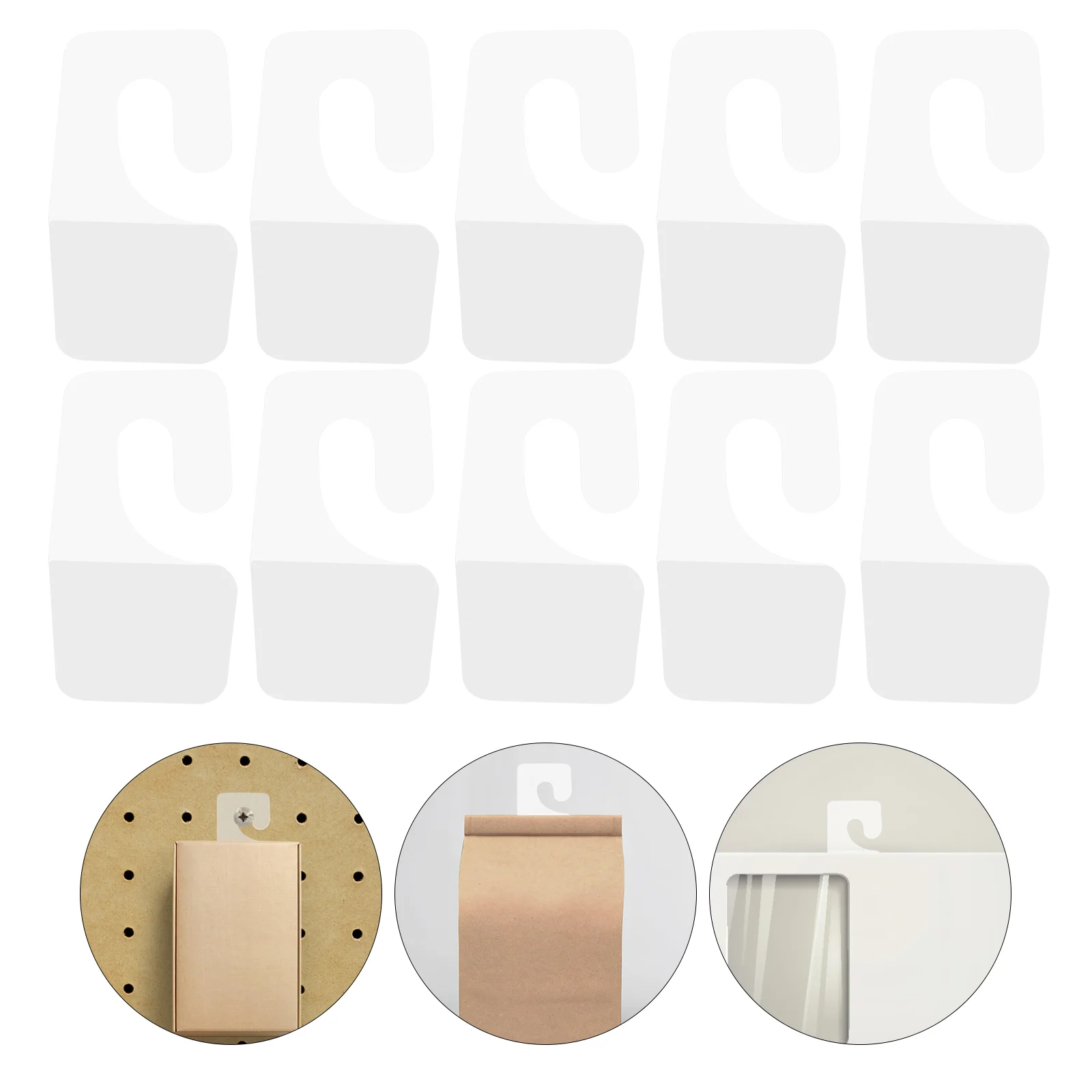 

Aircraft Hole Hook Sticky Tabs for Wall Hanging Retail Display Hooks Clear Sticker Folders Pegboard Hangers