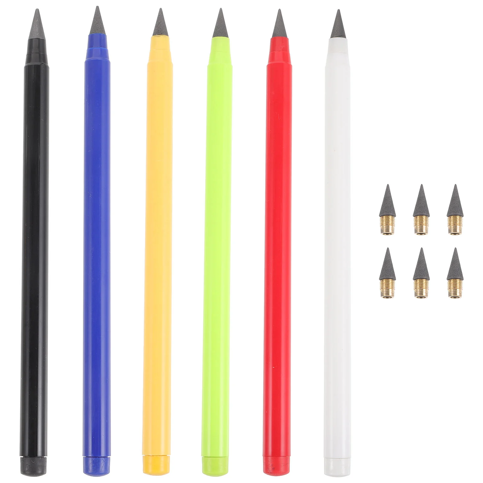 Metal Pencils Non Sharpening Replacement Head Drawing Inkless Infinite Plastic Forever Child