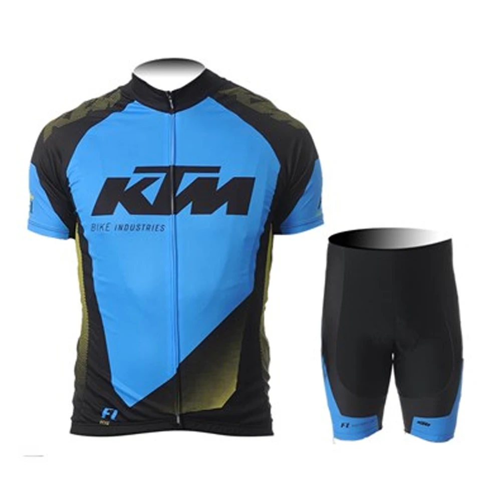 חליפת רכיבה לאופניים לגברים KTM חולצת גברים Pro Team 2024 בגדי אופניים Mtb חליפה מלאה לגברים מכנסיים בלוזה ביב
