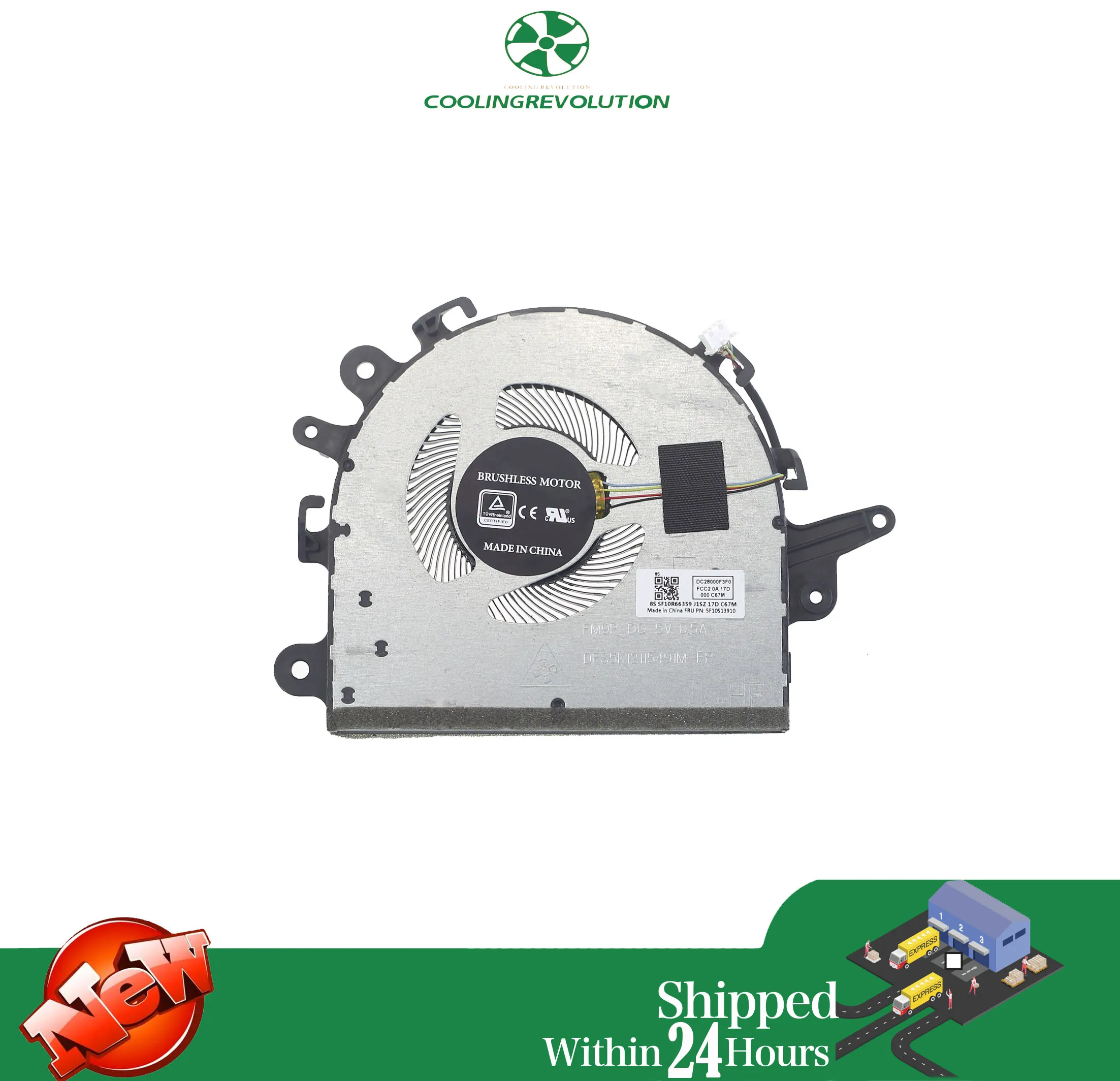 Ventilador de Refrigeração Cpu Portátil Dfs5k12115491m Dc5v 0.5a 4pin para Lenovo Ideapad 15ada05 15iml05 15are05 Fru:5f10s13910