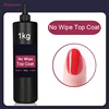 Eleanuos Wholesale 1kg No Wipe Top Coat Super Quality Soak Off UV LED Rubber Base Refill Matte Top Professional Nail Salon Use 3