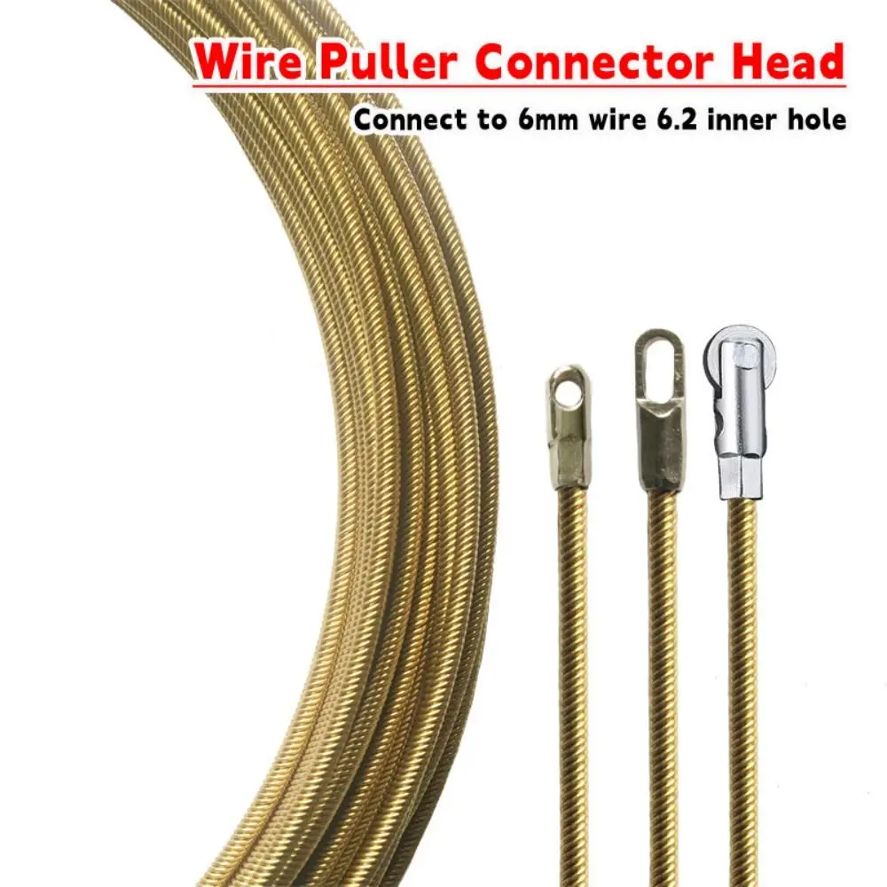 Carbon Steel Wire Puller Connector Head Electrician Tools Cable Puller Accessories Wire Cable Elastic Threader