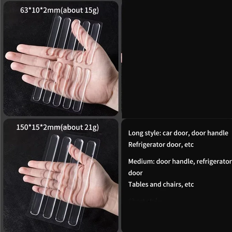 Door Stopper Silicone Door Stopper Door Stopper Bumpers Floor Door Stop Impact Baby Handle Transparent Home Safety Supplies Wall Doorstop
