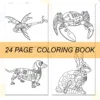 Mechanical Animals Coloring Book For Adults And Teens Featuring 24 Page Relieve Stress Kill Time Graffiti Painting Drawing Books 5