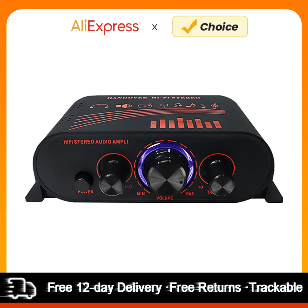 AK170 Compact Size Audio Power Amplifier Portable Sound Amplifier Speaker Amp for Car and Home audio amplifier