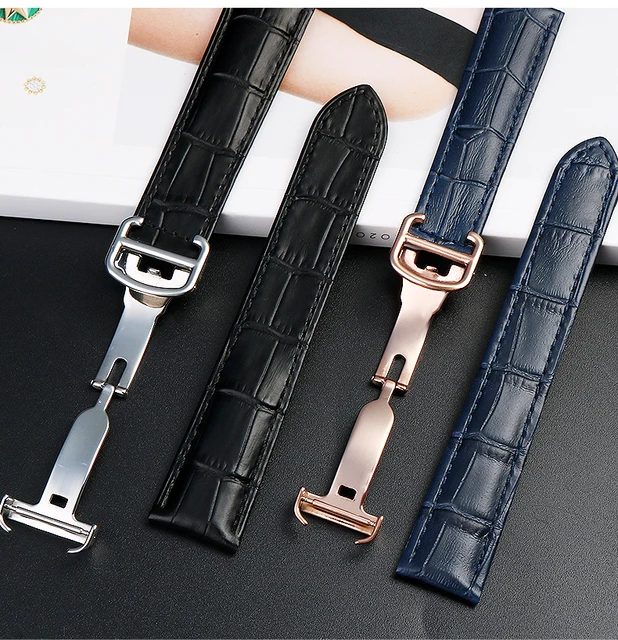 16 18 20mm Genuine Leather Strap Replacement For Cartier