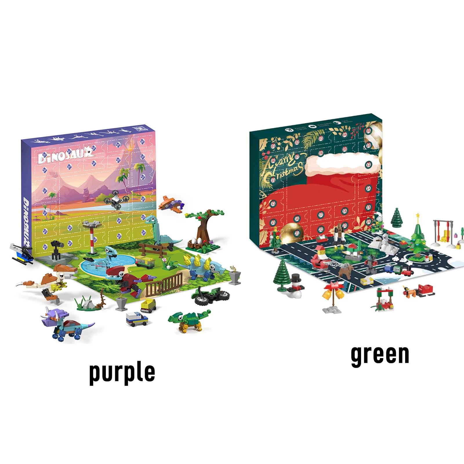 Mini Blocks 24 Days Christmas City Advent Countdown Calendar Building  Blocks Mystery Box Diy Model Kits Kid Toy Gift - Advent Calendars -  AliExpress