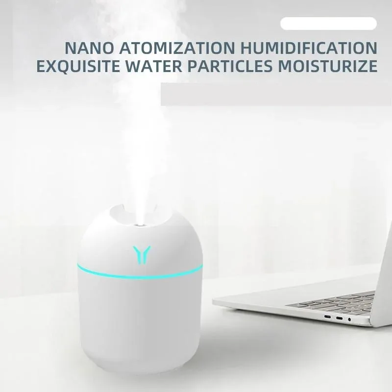 NEW HO USB Mini Air Humidifier Aroma Essential Oil Diffuser For Home Car Ultrasonic Mute Mist Maker Diffuser with LED Color Lamp