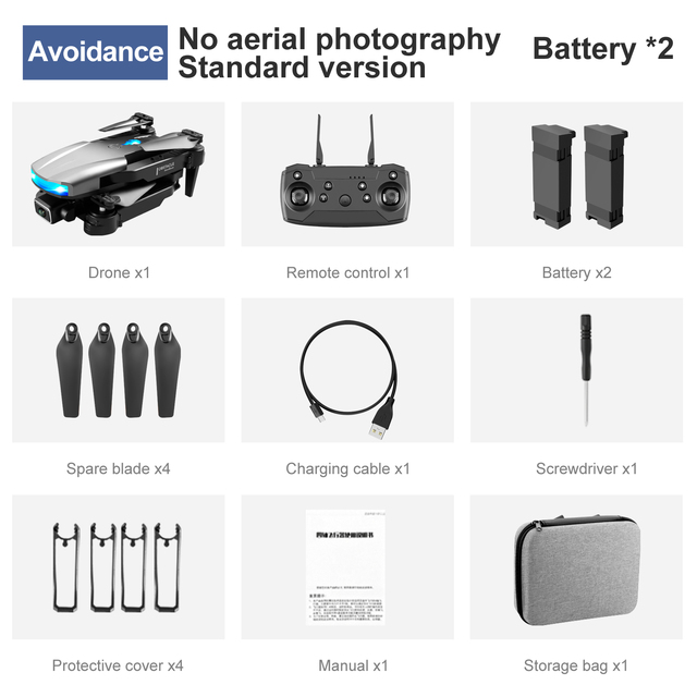 S85 Drone WIFI 4k HD Camera Optical Flow Location Infrared Obstacle Avoidance Rc Helicopter Quadcopter Drone FPV Toy Gift