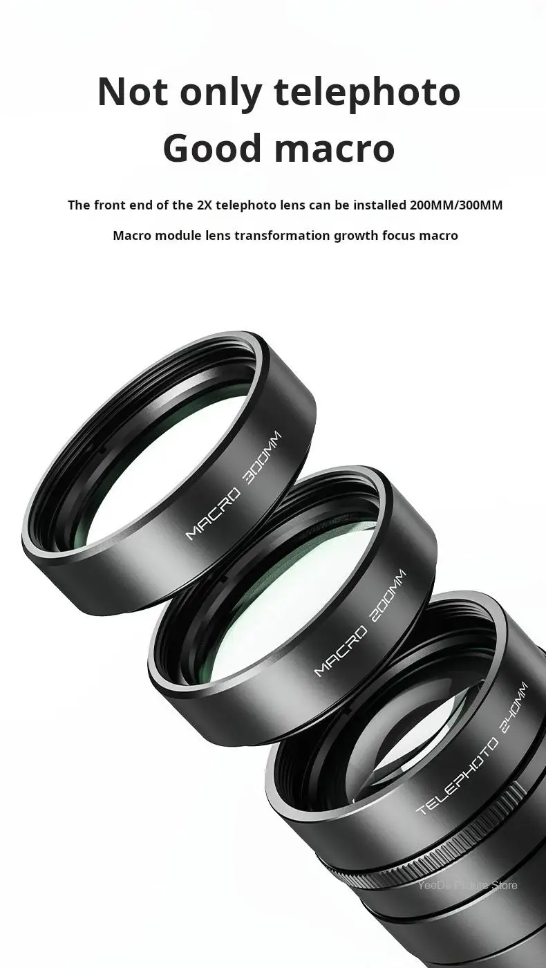 NEEWER LS-79 Obiettivo Teleobiettivo con Ingrandimento 2X, Lente Macro Esterna per iPhone, Vivo, Xiaomi, Oppo, Samsung e Altri Smartphone - Image 4