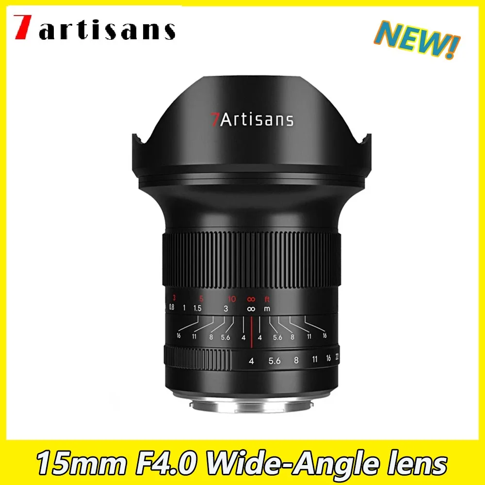 7 Artigiani 15Mm F4.0 Obiettivo Grandangolare Full-Frame Slr Messa A Fuoco Manuale Len Per Sony E Canon Rf Nikon Z Sima Leica L Panasonic Camera