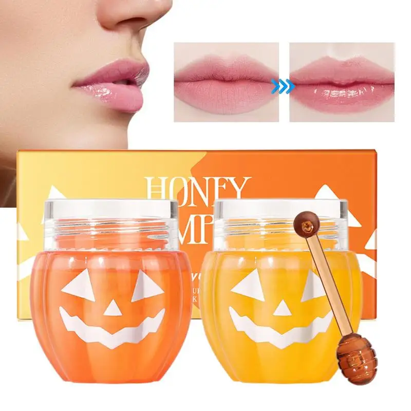 Honey Pot Lip Balm Lip Balm For Day And Night Repair Pumpkin Jar Design Honey Pot Lip Balm With Wand Halloween Gift For Friends warships on the halloween night pc