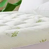 Bamboo_Viscose Mattress Topper Queen Size, Cooling Extra Thick Breathable Mattress pad 3