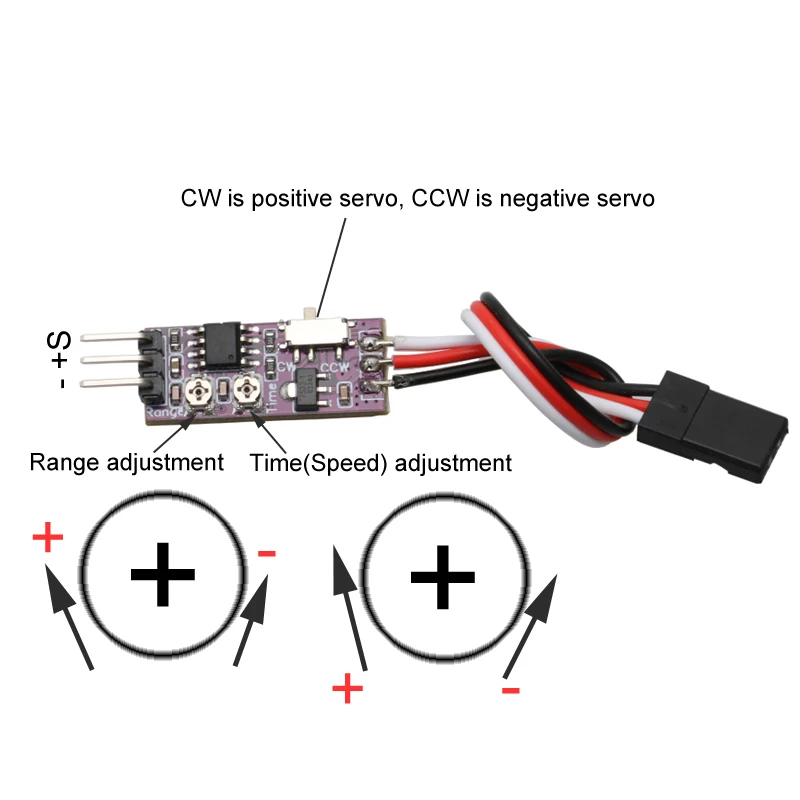 Modul servomotoru RC 16bit PWM 65535 5-30V pro drony a letadla