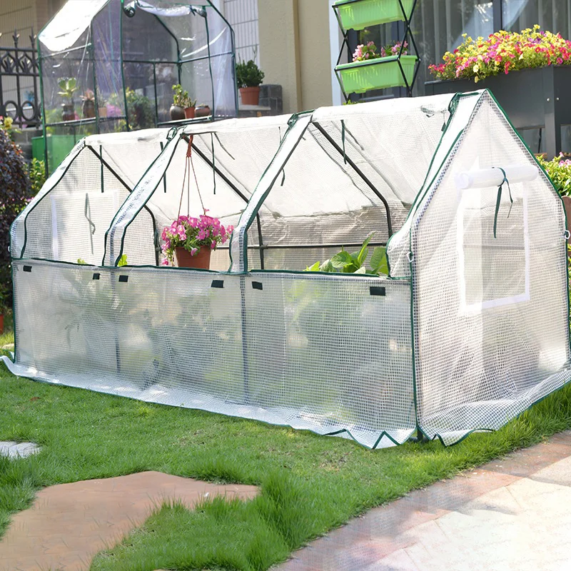 Home Garden Buildings Durable Garden Greenhouses Flower Plant Warm Shelf Rainproof Courtyard Balcony Greenhouse Supplies