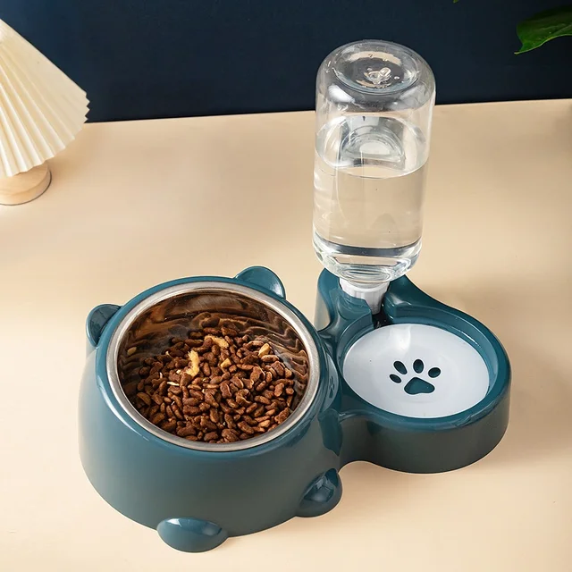 Cat Bowl 2-in-1 Drinking Water Dog Food Pot Water Bowl Rice Pot Pet Supplies Cat Bowl Pet Drinking Water Feeding Integration 6