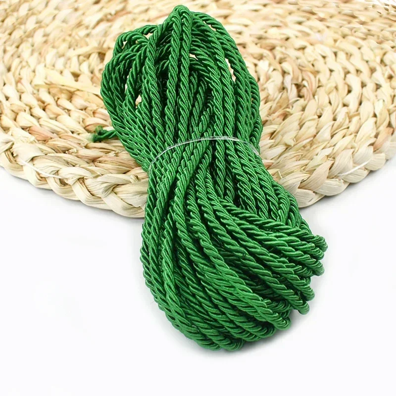 Premium 3mm Twisted Braided Cord for Gift Packaging and DIY Crafts
